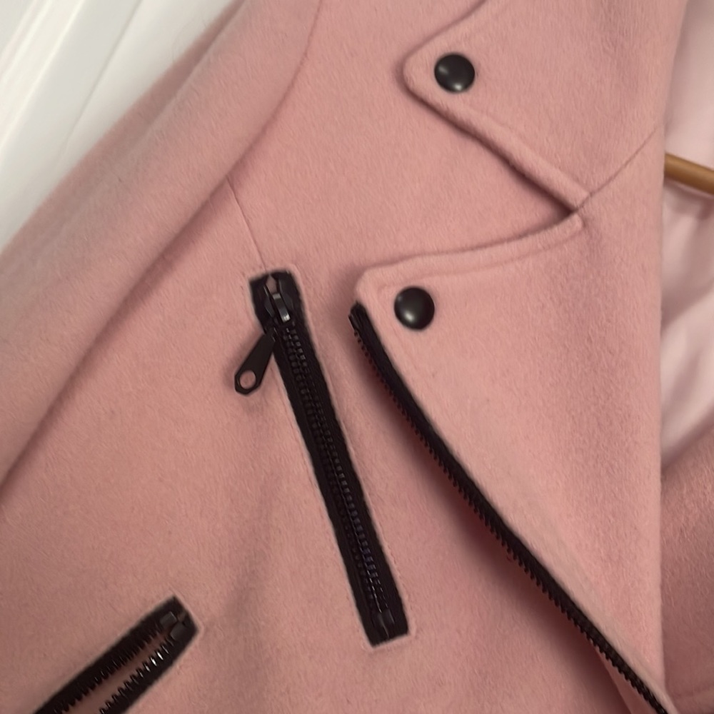 Rebecca Minkoff Virgin Wool Biker Jacket - Picture 3 of 11